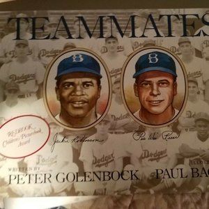 Jackie Robinson and Pee Wee Reese Dodgers Book